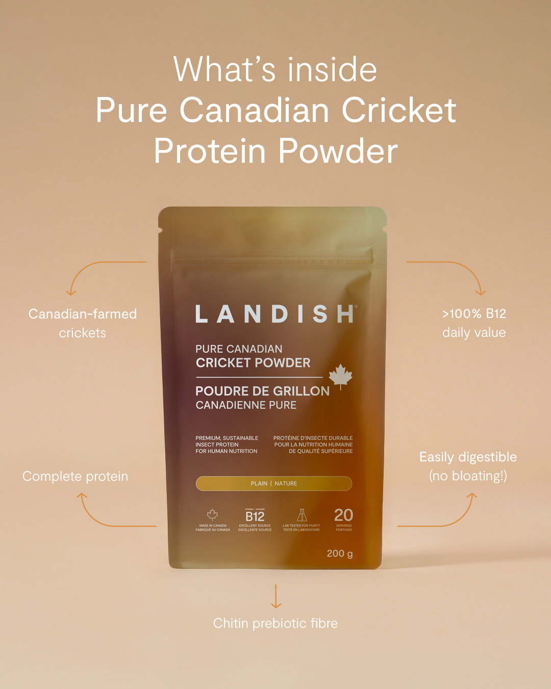 Pure Canadian Cricket Protein Powder