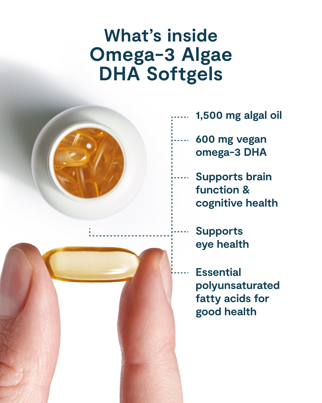 Omega-3 Algae DHA Softgels